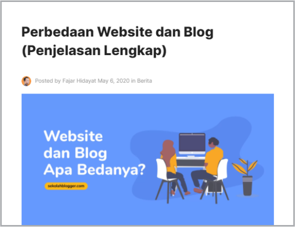 perbedaan website dan blog - cara menaikkan ranking blog di google